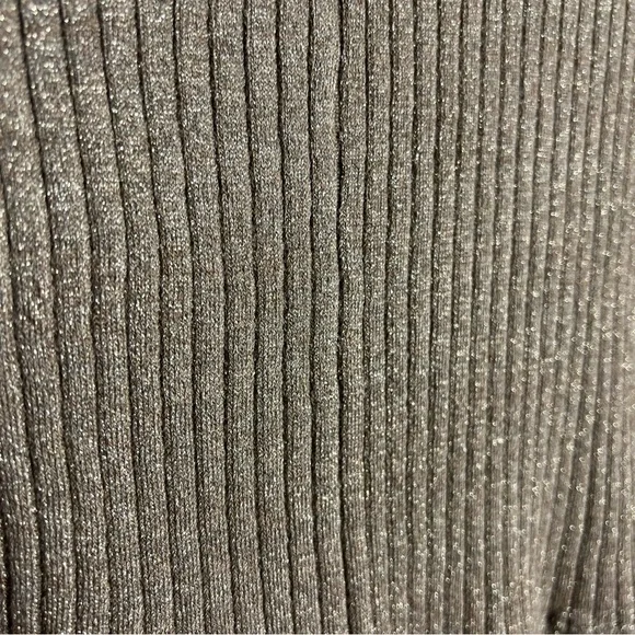 BCBG Metallic Cropped Ribbed Sweater - Picture 7 of 8